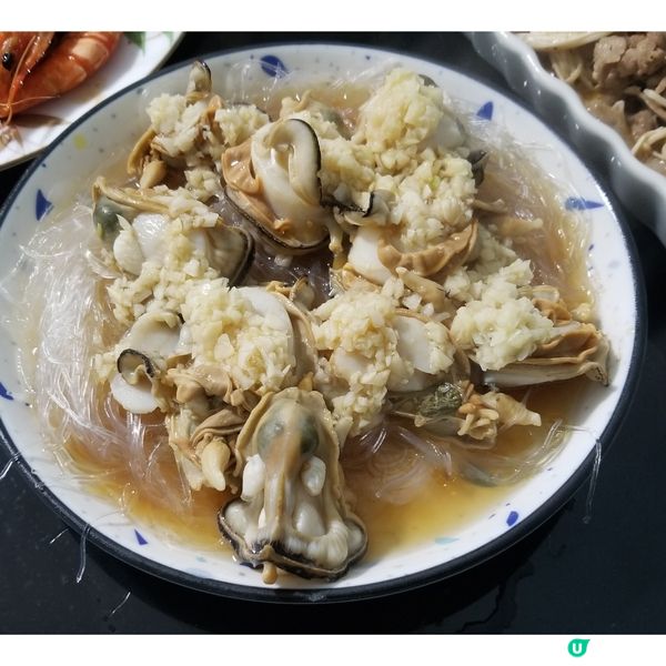 晚餐  ： 蒜蓉粉絲蒸帶子 豉油王大蝦 孜然金菇羊肉片 雜菜...