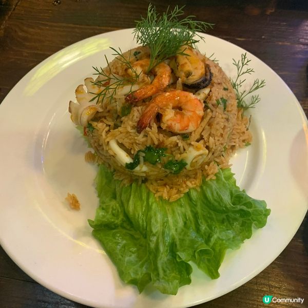 泰式海鮮炒飯，見到都好開胃，海鮮豐富材料十足，炒得好有鑊氣�...