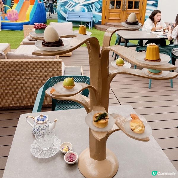 流浮山隱世藍白壁畫小屋🌴米芝蓮級Afternoon Tea🍰