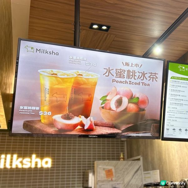 新品！水蜜桃冰茶🍹