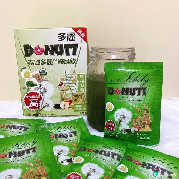 【冬蔭妹推介🇹🇭泰國Donutt Brand多麗纖維飲】