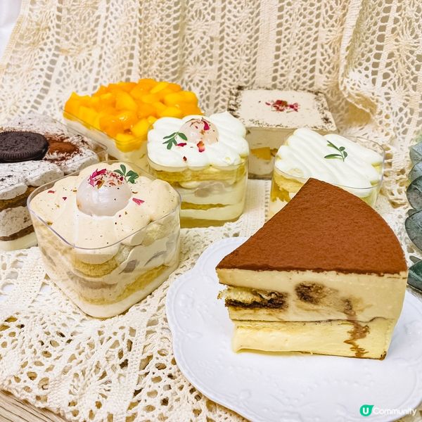 雙重口感！Tiramisu＋巴斯克蛋糕｜可愛盆栽蛋糕｜足料盒子蛋糕