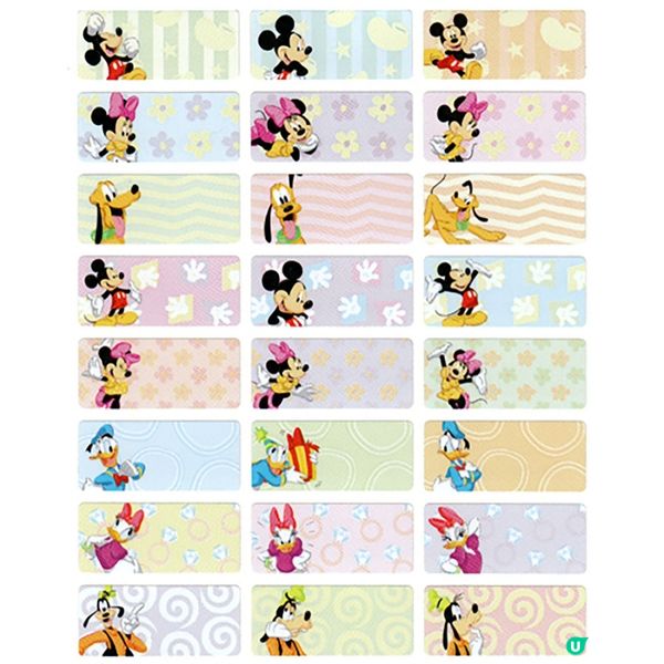 迪士尼防水姓名貼紙