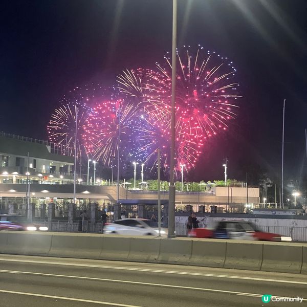 香港10.1 煙花現場