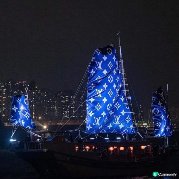 ⛵️維港上航行的LV帆船