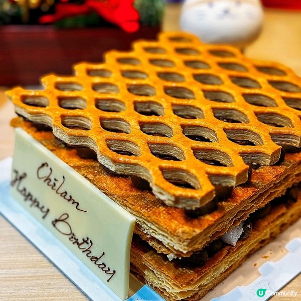 😍 爆紅! 𝟐𝟎𝟎𝟎+層酥皮! 網格拿破崙蛋糕