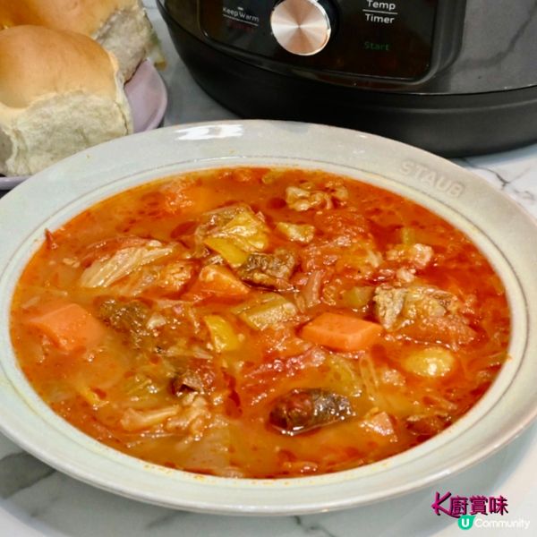 ✨熱呼呼暖胃 非常好喝的港式羅宋湯 一定要收藏的食譜✨