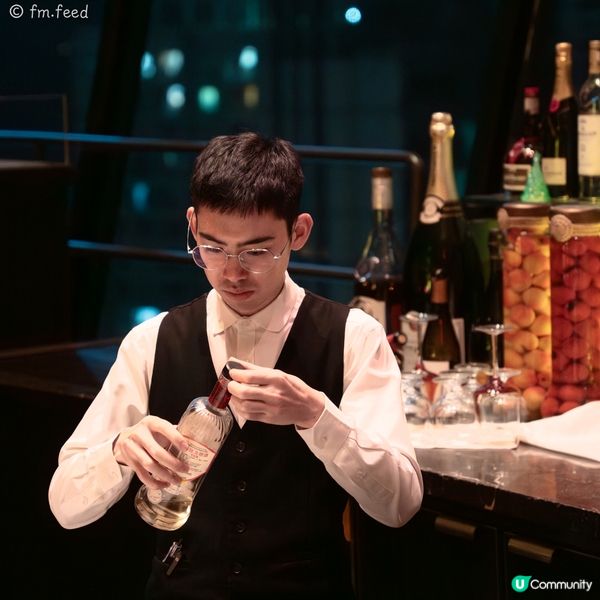 難忘嘅360度全景，配上聖誕主題雞尾酒🍸