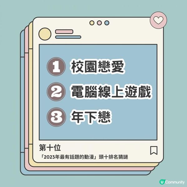 出乎意料！ 「今年最有話題的動漫」2023頭十排名猜謎