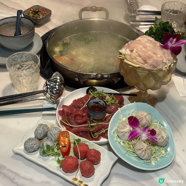 席前即炒鍋底！火焰沙白蟹鍋