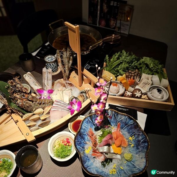 刺身 +刺身 + 海鮮 + 安格斯牛 = 高質冬の鍋物套餐