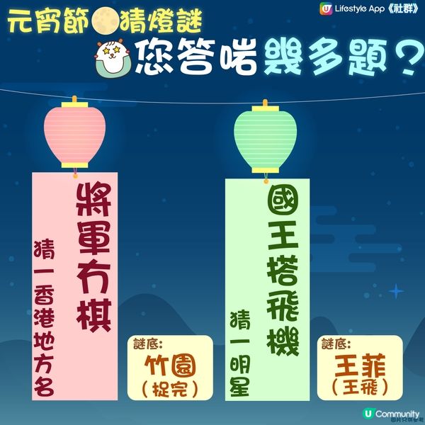 【考考您】猜燈謎慶元宵🌕