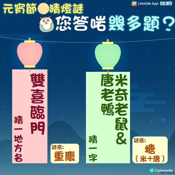 【考考您】猜燈謎慶元宵🌕