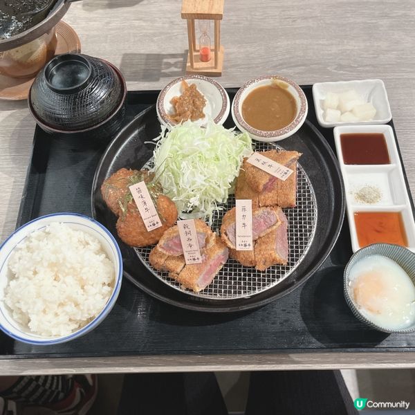菲力牛肉質夠腍，夠 juice，温泉蛋撈飯，好好味，值得一試。