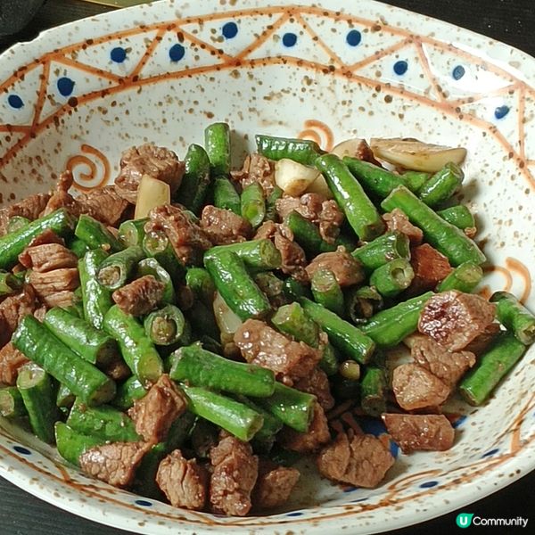 蝦醬炒豆角肉丁