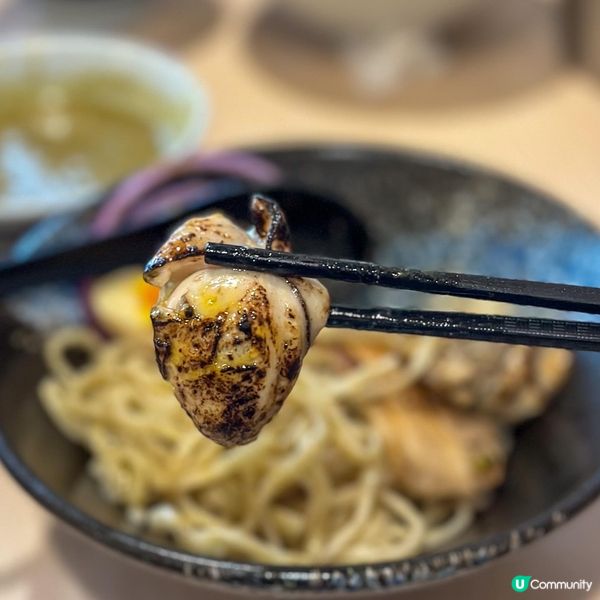 見到一生懸麵旺角店出左期間限定蠔湯沾麵，放假即刻去食😝