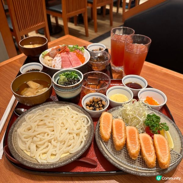 全新期間限定．吉列三文魚定食