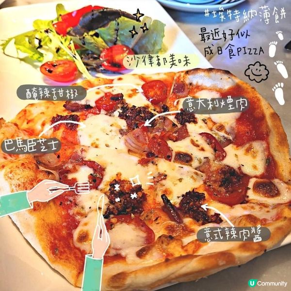 今日Lunch食咗咩? Pizza Express埃特納薄餅