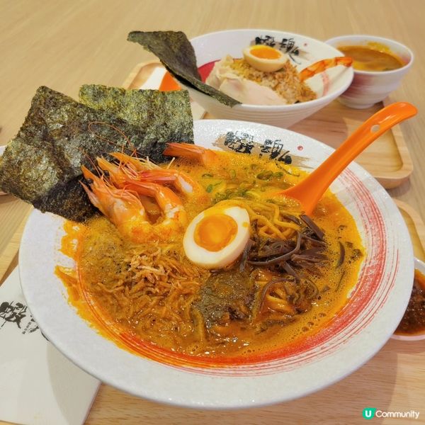 好食、濃郁、無味精紅蝦湯拉麵🦐