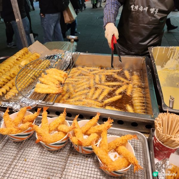 明洞夜市必吃小食😋