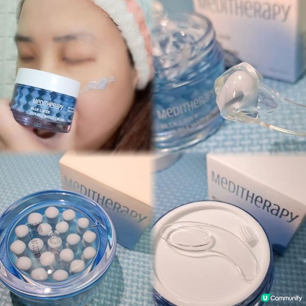 旅行補水神器 ~ 水藍深層補濕凝膠面膜+水藍雙效補濕乳霜