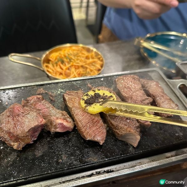 人氣石燒牛扒．最便宜$98就可以吃到