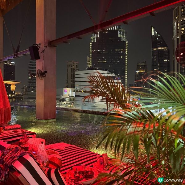曼谷新商場嘅空中Pool side Bar🏝️