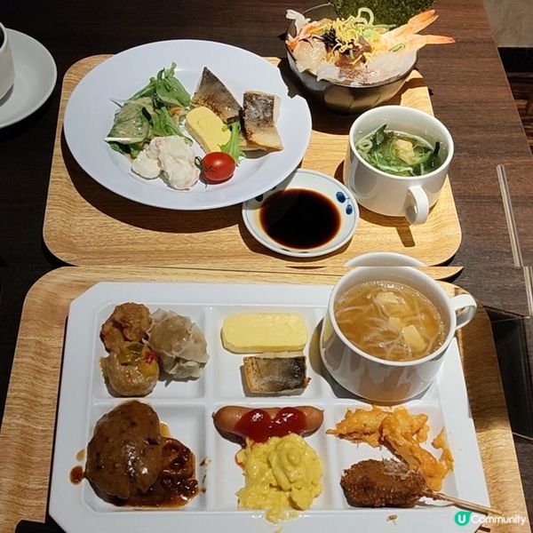 大阪酒店自助早餐 可Walk-in 食物選擇豐富 自製海鮮丼