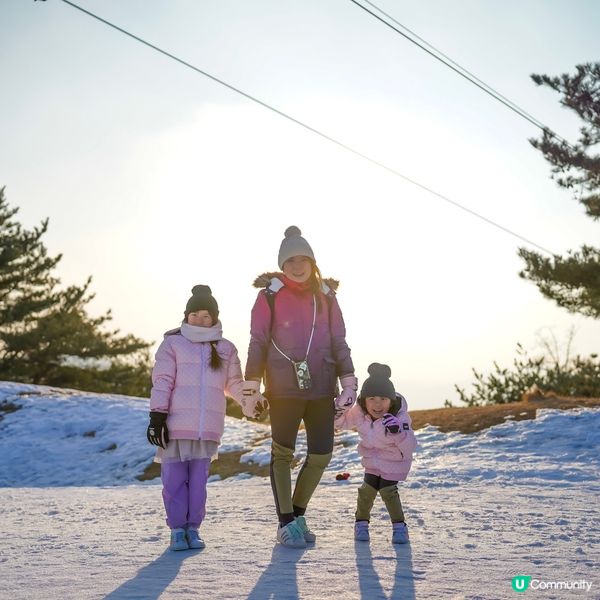 韓國滑雪⛷️ CP值超高！小朋友玩雪玩到唔捨得走