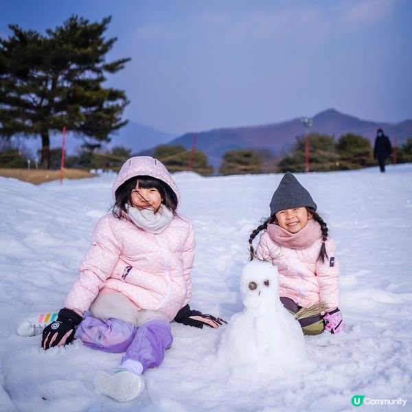 韓國滑雪⛷️ CP值超高！小朋友玩雪玩到唔捨得走