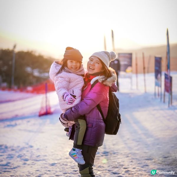 韓國滑雪⛷️ CP值超高！小朋友玩雪玩到唔捨得走