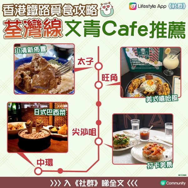【荃灣線】香港沿鐵好食攻略。文青西餐Cafe推薦！