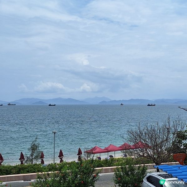 望住官湖沙灘，好食海鮮餐廳😋