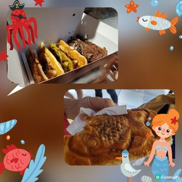 《鱆魚小丸子 + 原片鯛魚燒》