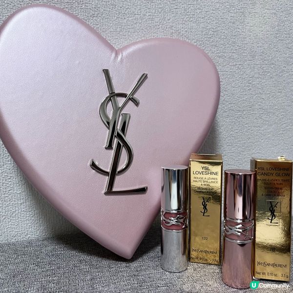 超美!! YSL 520限定粉管口紅潤唇膏愛心禮盒🩷