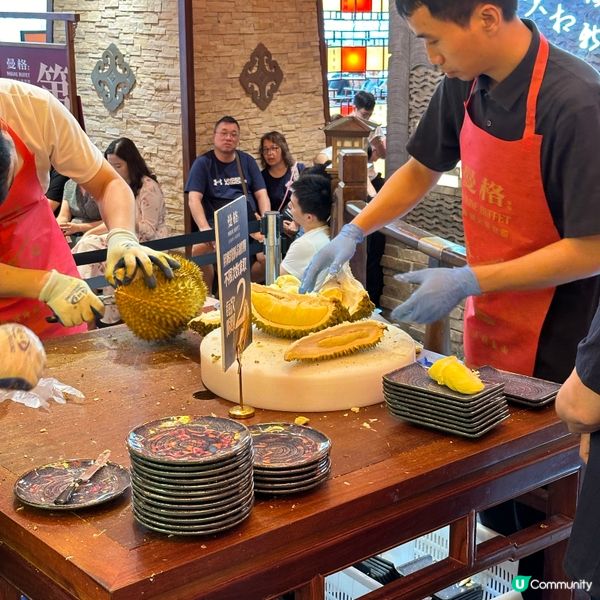 宮廷國潮風．食足120分鐘．任食生猛活海鮮．現切榴槤