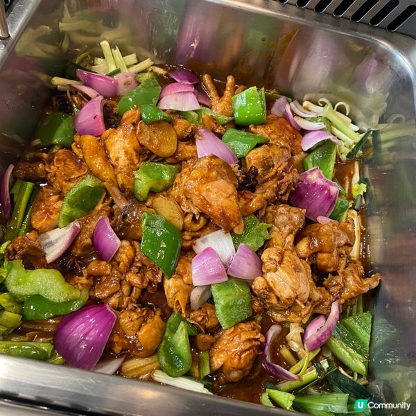 旺角雞煲火鍋任食用料靚😋