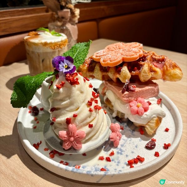 尖沙咀•韓式夢幻打卡餐廳 限定櫻花系列