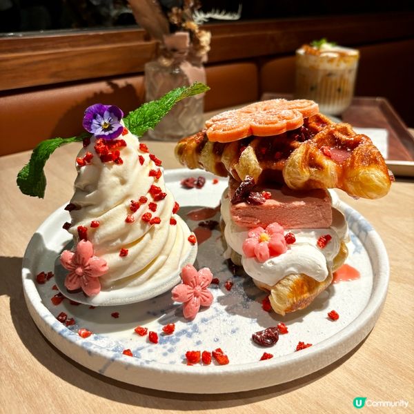 尖沙咀•韓式夢幻打卡餐廳 限定櫻花系列