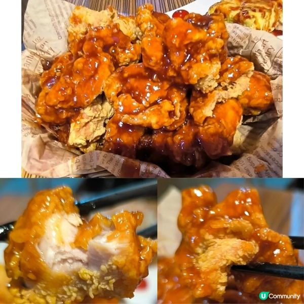 荃灣有一間韓國菜餐廳「李家」炸雞好唔錯