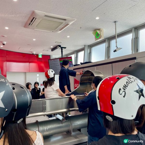 大阪通天閣‼️真人實測10秒滑梯😱