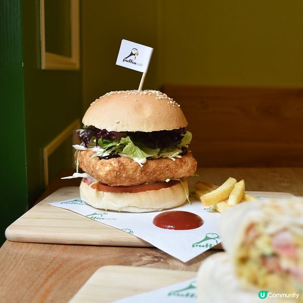 [澳門素食] 大三巴 | Puffin Café：澳門純素西餐首選 漢堡卷餅沙冰各有特色