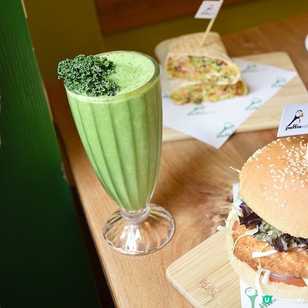 [澳門素食] 大三巴 | Puffin Café：澳門純素西餐首選 漢堡卷餅沙冰各有特色