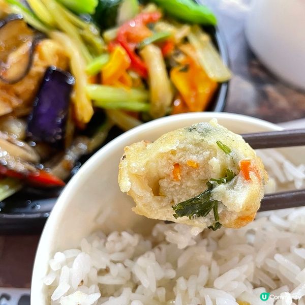 [香港素食] 荔枝角 | 素一素：香工地庫美食廣場素食三餸飯 平價快食之選