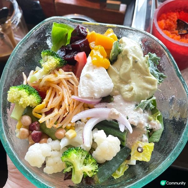 [香港素食] 尖沙咀 | The Lounge & Bar：102樓海景純素美食 午市自選健康沙律吧 低碳高蛋白菜式