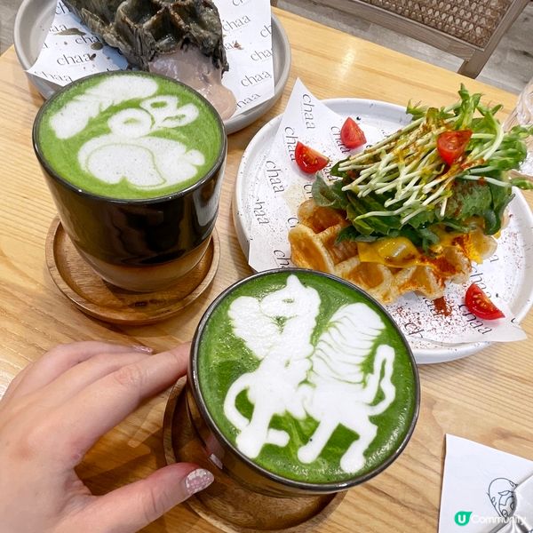 [澳門素食] 新馬路 | chaa caffeine & treats：日本抹茶專門店素食窩夫 茶道級精品燕麥奶抹茶