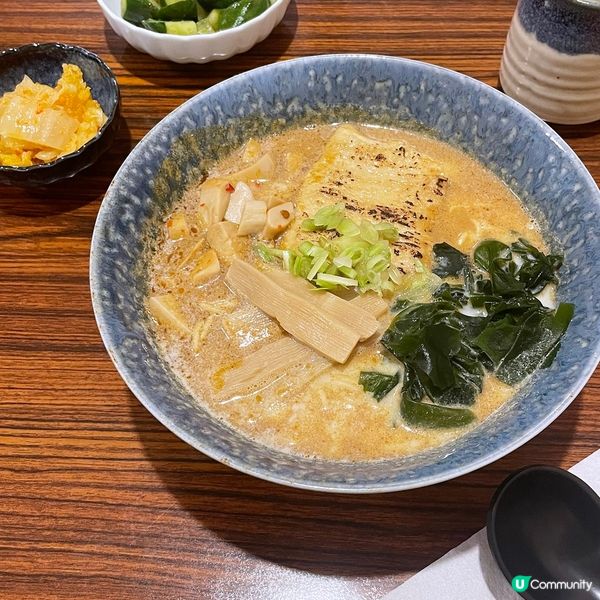 [高雄素食] 後驛站 | 萩豆乳拉麵：昆布香菇豆乳湯底 正完京都日式拉麵