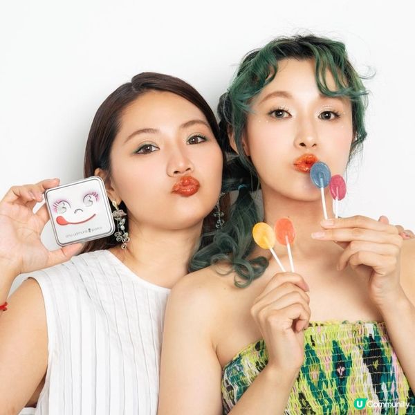 「💚💛shu uemura x peko 牛奶妹限量眼影組合」