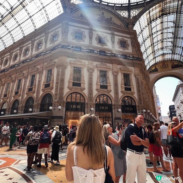 米蘭艾曼紐二世迴廊🤩 名店天堂💰 