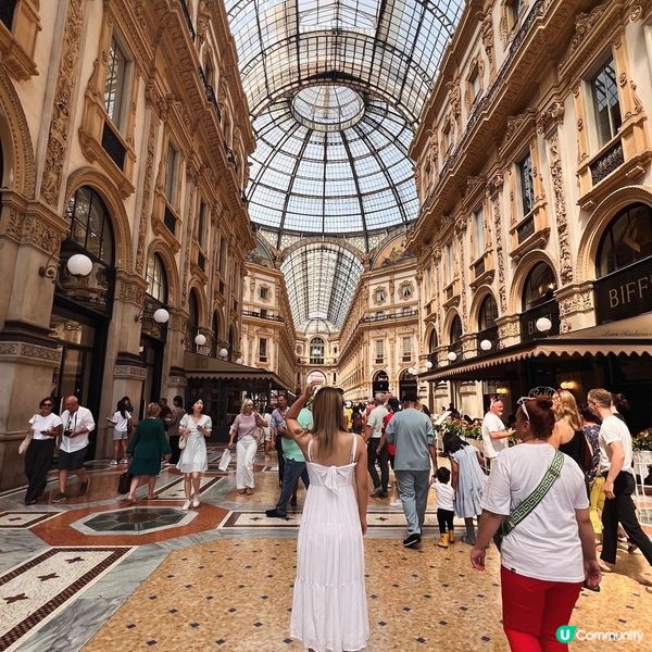 米蘭艾曼紐二世迴廊🤩 名店天堂💰 